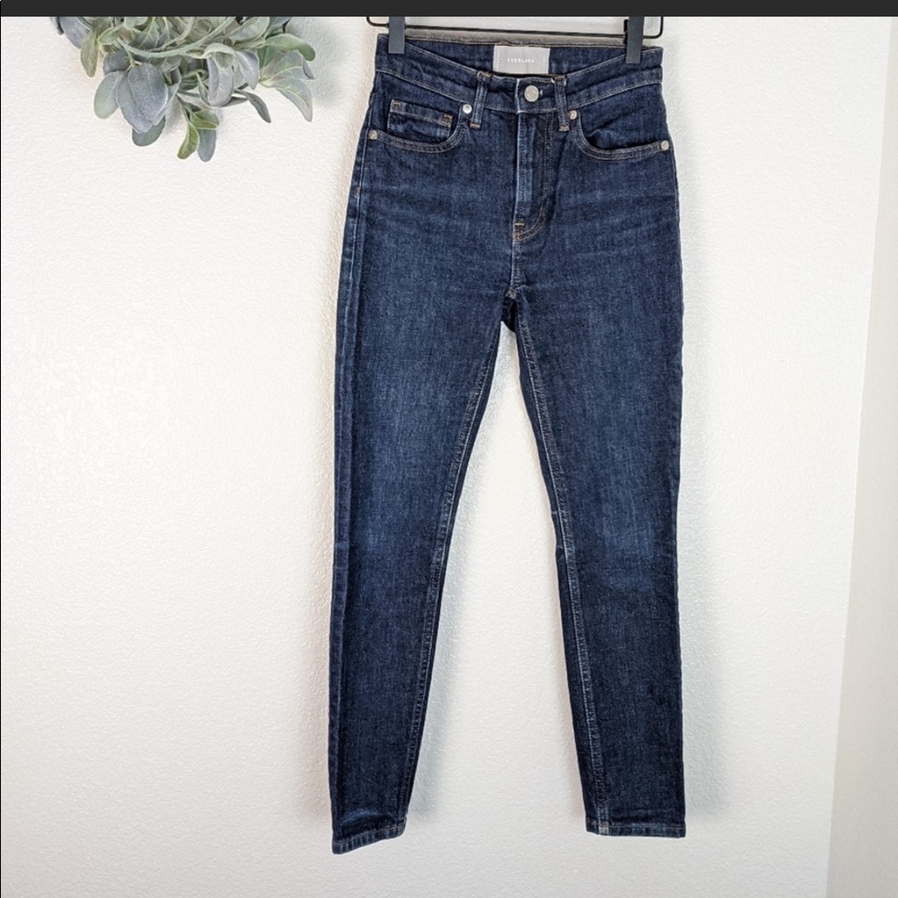 Everlane High Rise Skinny Leg Ankle Jeans
